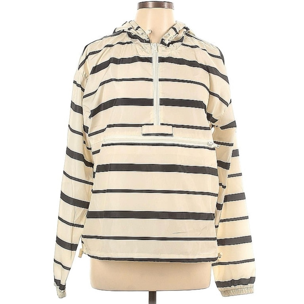Thread & Supply wind jacket, ivory/navy, Large